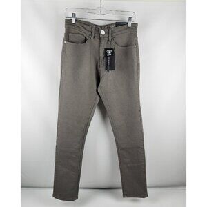 Vintage Genes Black Jeans Mens 28x30 Gray Slim Fit French Terry Denim NWT
